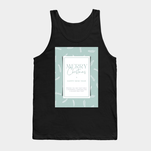 Merry Christmas & Happy New Year Greeting Card 01 Tank Top by LD-LailaDesign